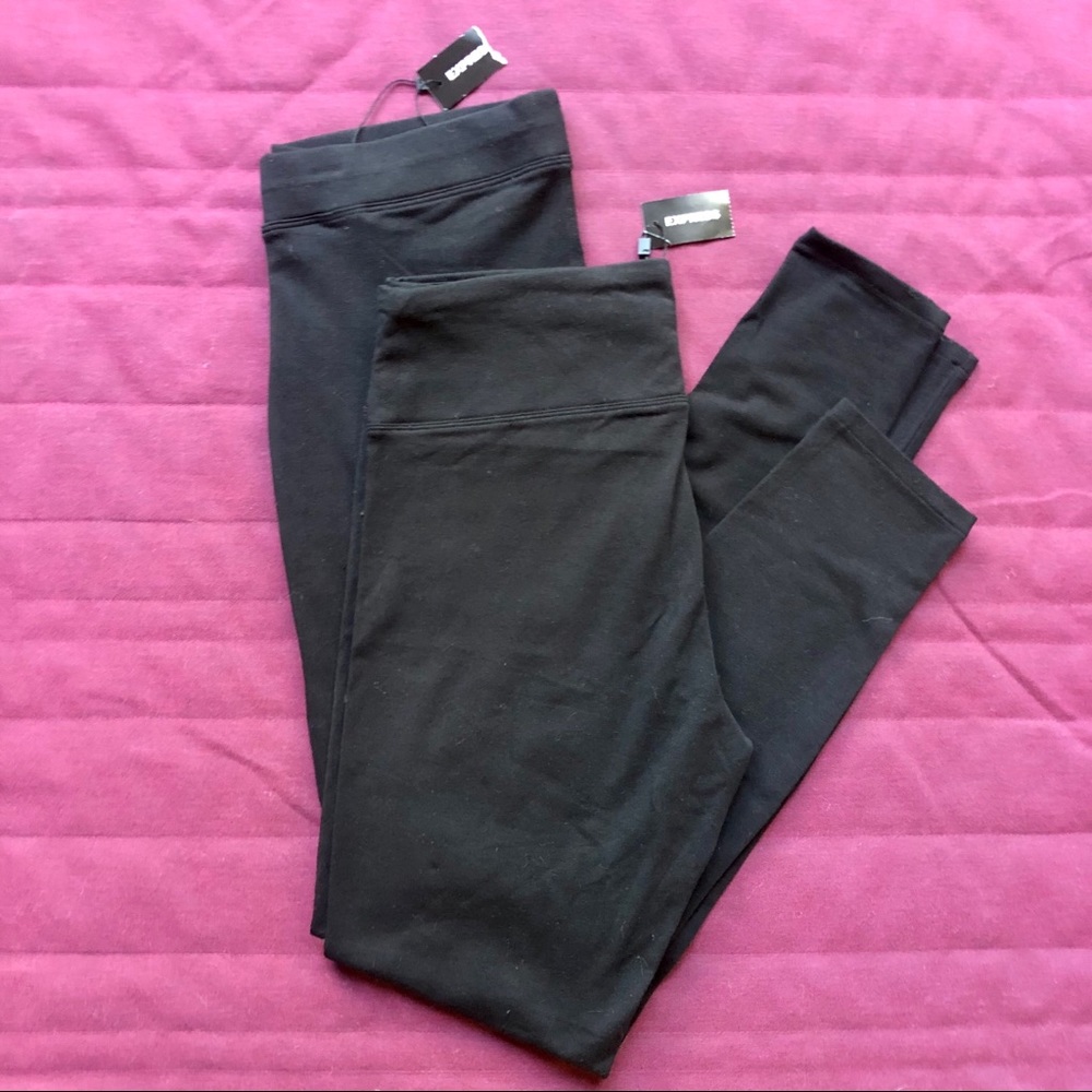 Express Black Leggings Medium (set of 2)